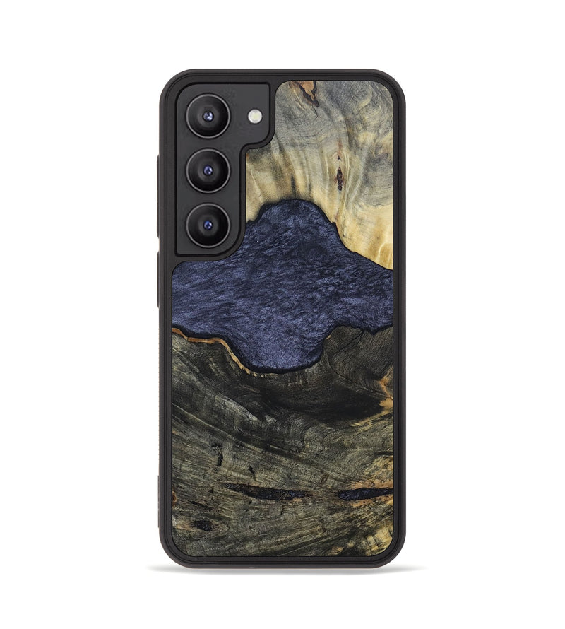 Galaxy S23 Wood+Resin Phone Case - Lesley (Pure Black, 696539)