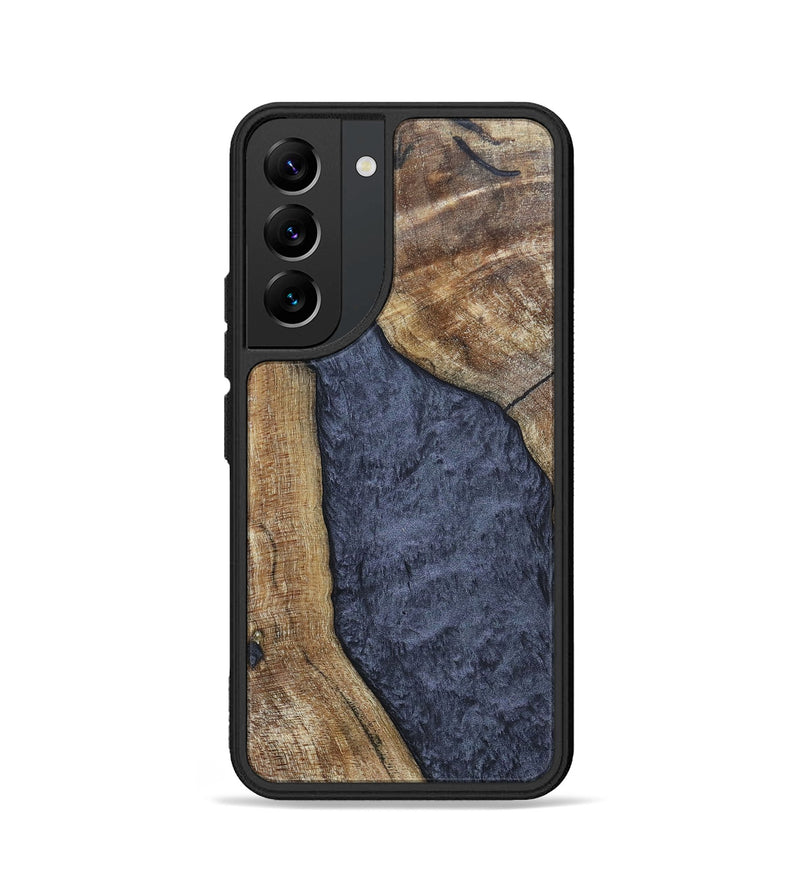 Galaxy S22 Wood+Resin Phone Case - Paris (Pure Black, 696540)