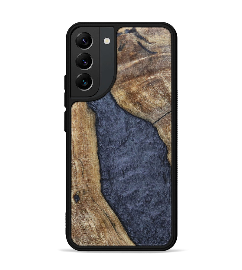 Galaxy S22 Plus Wood+Resin Phone Case - Paris (Pure Black, 696540)