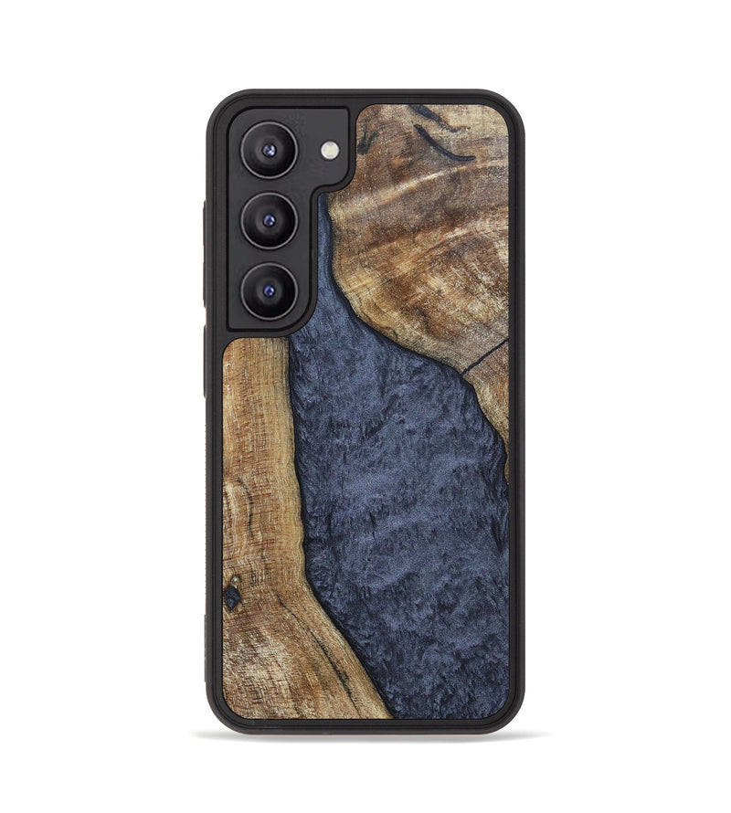 Galaxy S23 Wood+Resin Phone Case - Paris (Pure Black, 696540)