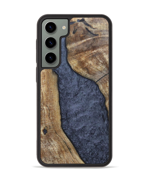 Galaxy S23 Plus Wood+Resin Phone Case - Paris (Pure Black, 696540)