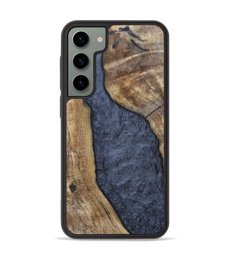 Galaxy S23 Plus Wood+Resin Phone Case - Paris (Pure Black, 696540)