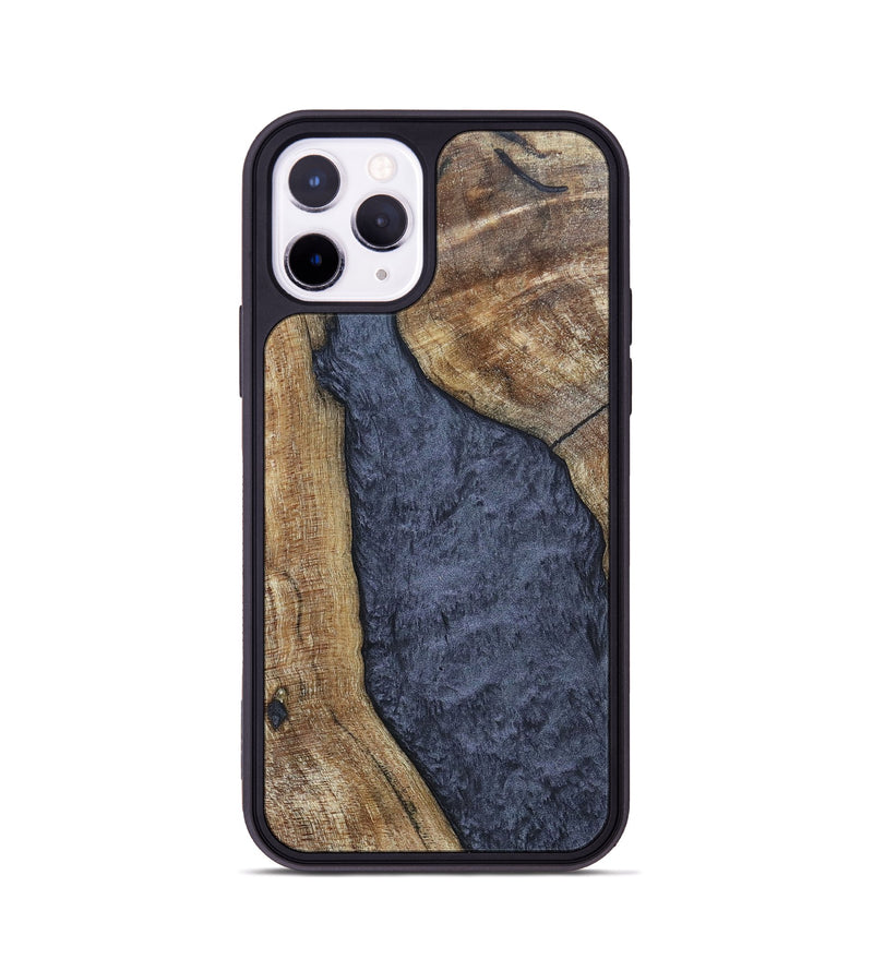 iPhone 11 Pro Wood+Resin Phone Case - Paris (Pure Black, 696540)
