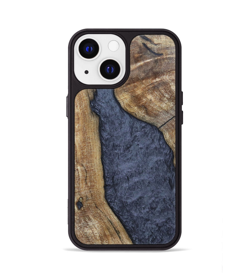 iPhone 13 Wood+Resin Phone Case - Paris (Pure Black, 696540)