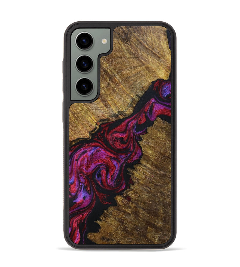 Galaxy S23 Plus Wood+Resin Phone Case - Preston (Red, 696545)