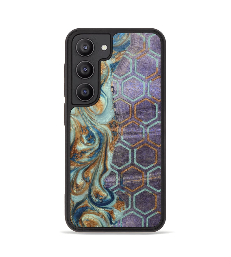 Galaxy S23 Wood+Resin Phone Case - Zander (Pattern, 696594)
