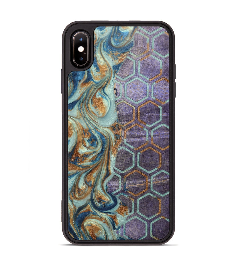 iPhone Xs Max Wood+Resin Phone Case - Zander (Pattern, 696594)