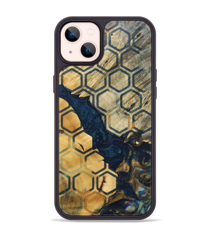 iPhone 14 Plus Wood+Resin Phone Case - Georgia (Pattern, 696608)