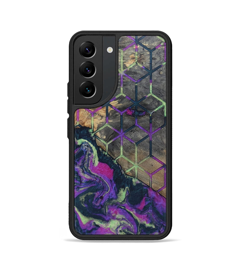 Galaxy S22 Wood+Resin Phone Case - Bernadette (Pattern, 696619)