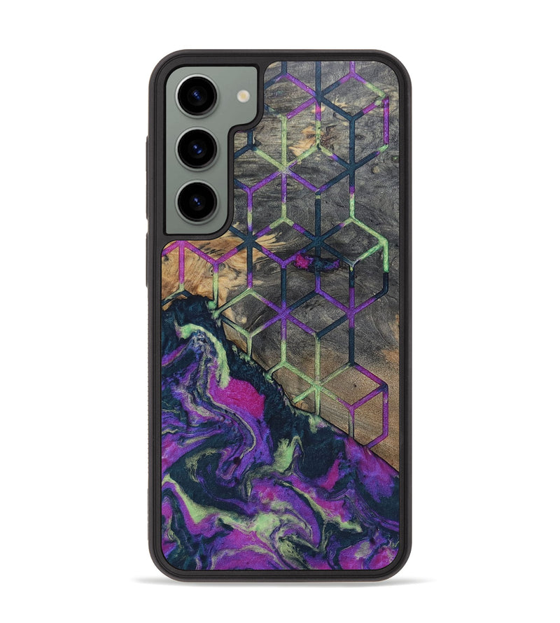 Galaxy S23 Plus Wood+Resin Phone Case - Bernadette (Pattern, 696619)