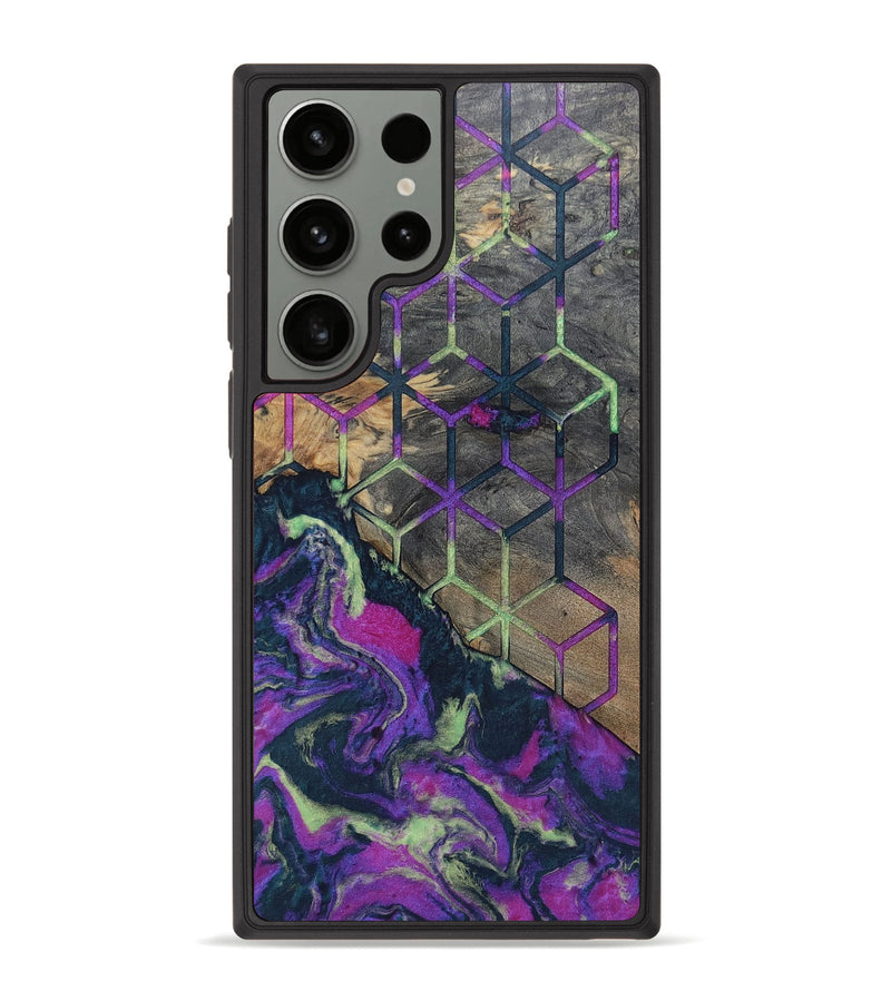 Galaxy S23 Ultra Wood+Resin Phone Case - Bernadette (Pattern, 696619)