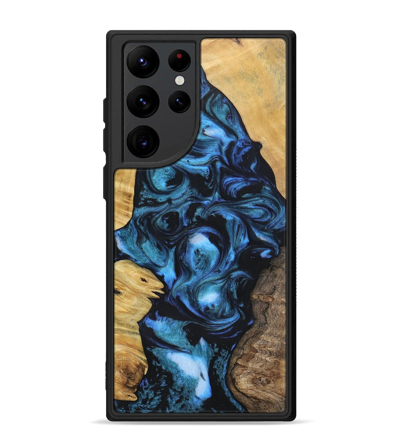 Galaxy S22 Ultra Wood+Resin Phone Case - Brody (Mosaic, 696634)