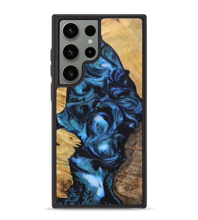 Galaxy S23 Ultra Wood+Resin Phone Case - Brody (Mosaic, 696634)