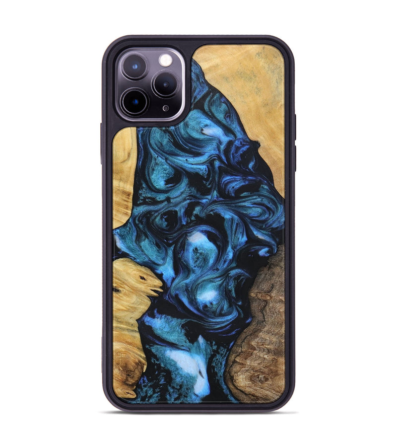 iPhone 11 Pro Max Wood+Resin Phone Case - Brody (Mosaic, 696634)