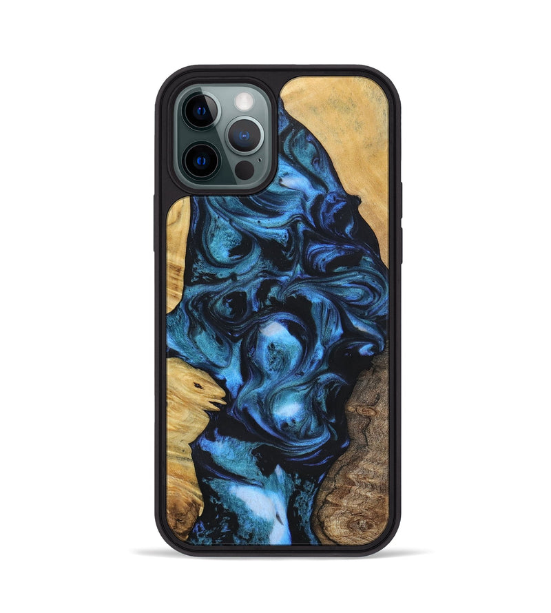 iPhone 12 Pro Wood+Resin Phone Case - Brody (Mosaic, 696634)