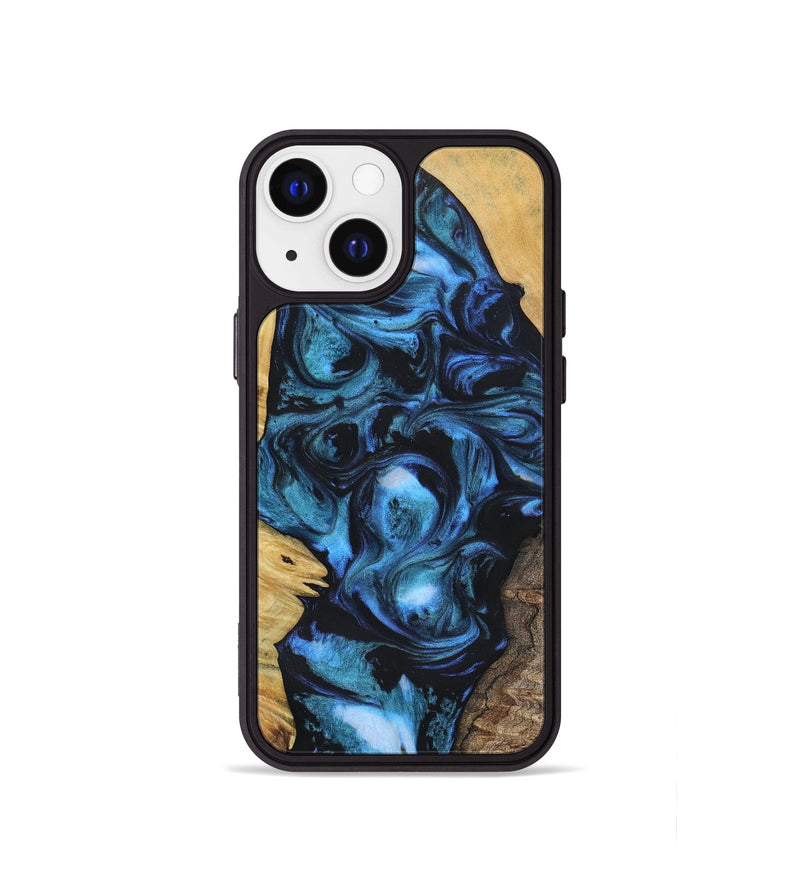 iPhone 13 mini Wood+Resin Phone Case - Brody (Mosaic, 696634)