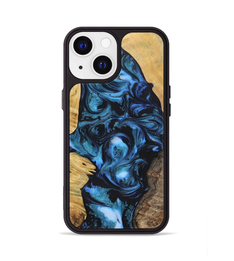 iPhone 13 Wood+Resin Phone Case - Brody (Mosaic, 696634)