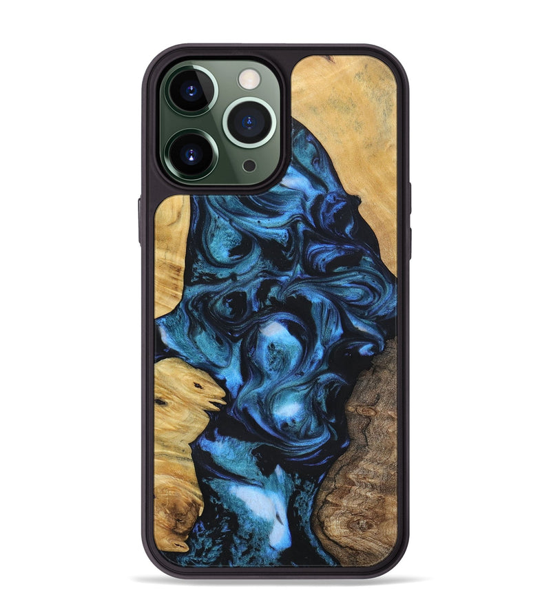 iPhone 13 Pro Max Wood+Resin Phone Case - Brody (Mosaic, 696634)