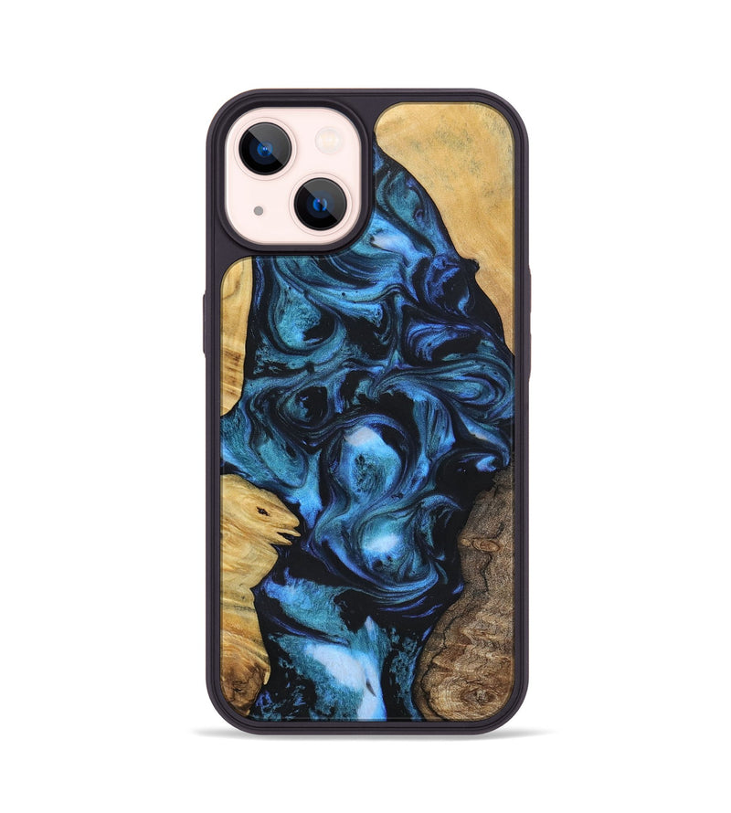 iPhone 14 Wood+Resin Phone Case - Brody (Mosaic, 696634)