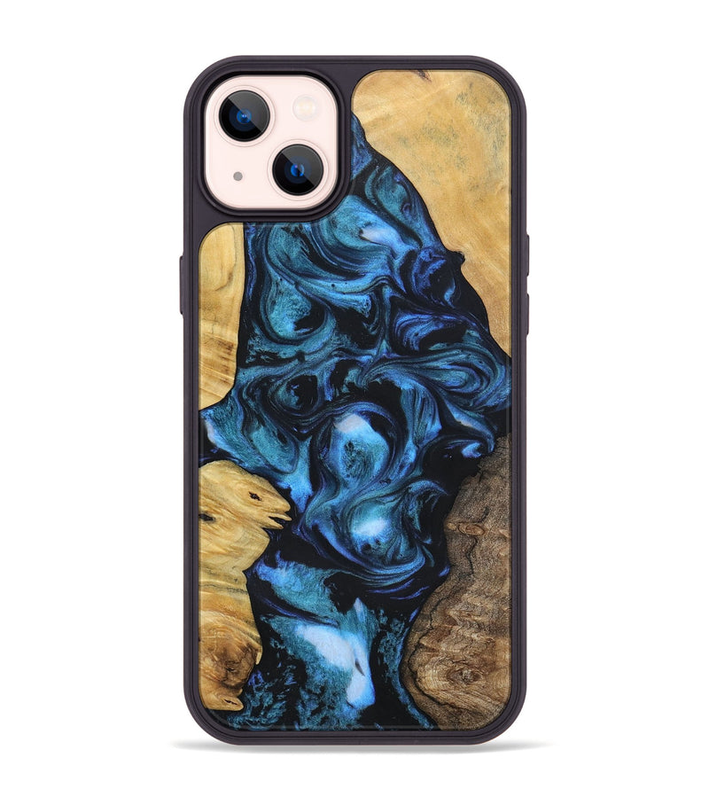 iPhone 14 Plus Wood+Resin Phone Case - Brody (Mosaic, 696634)