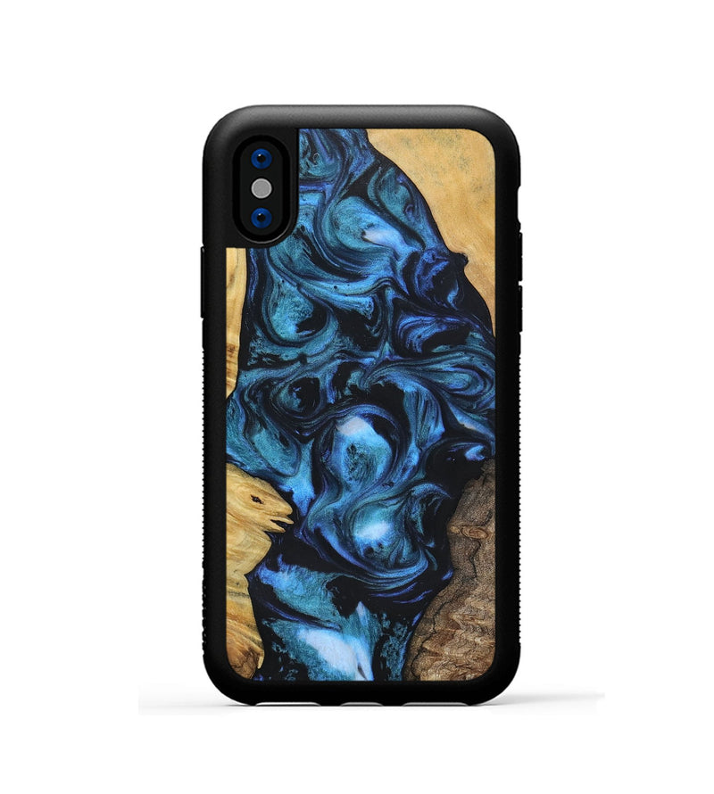iPhone Xs Wood+Resin Phone Case - Brody (Mosaic, 696634)