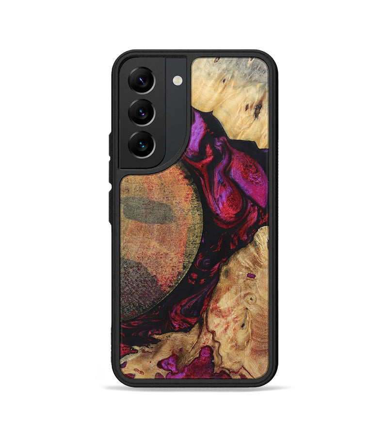 Galaxy S22 Wood+Resin Phone Case - Nova (Mosaic, 696637)