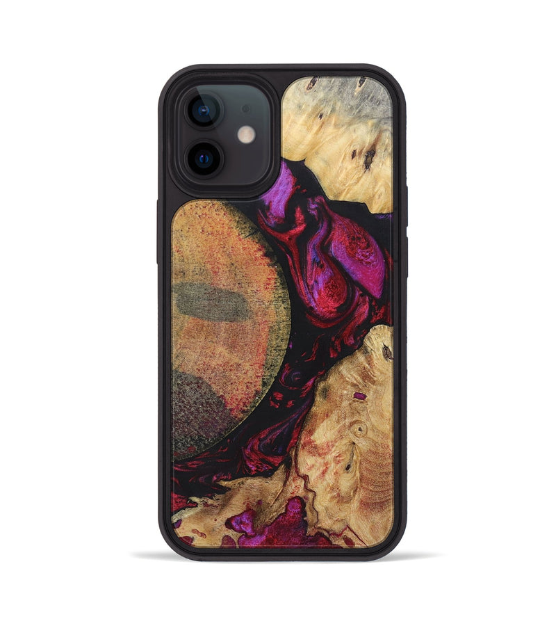 iPhone 12 Wood+Resin Phone Case - Nova (Mosaic, 696637)