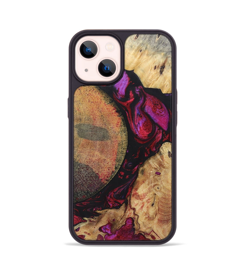 iPhone 14 Wood+Resin Phone Case - Nova (Mosaic, 696637)