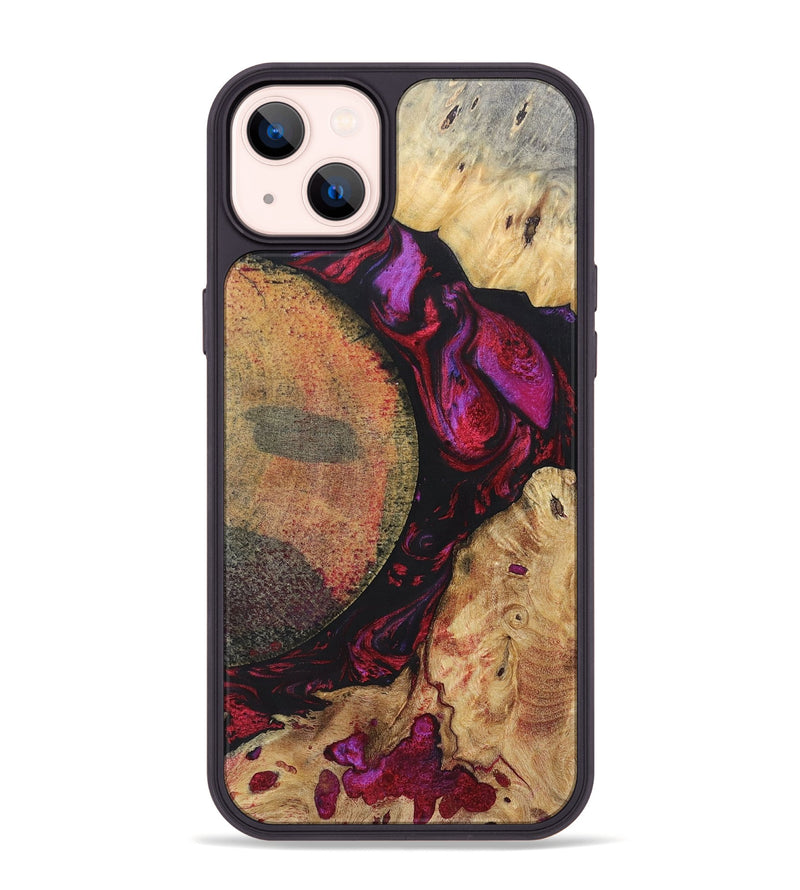 iPhone 14 Plus Wood+Resin Phone Case - Nova (Mosaic, 696637)