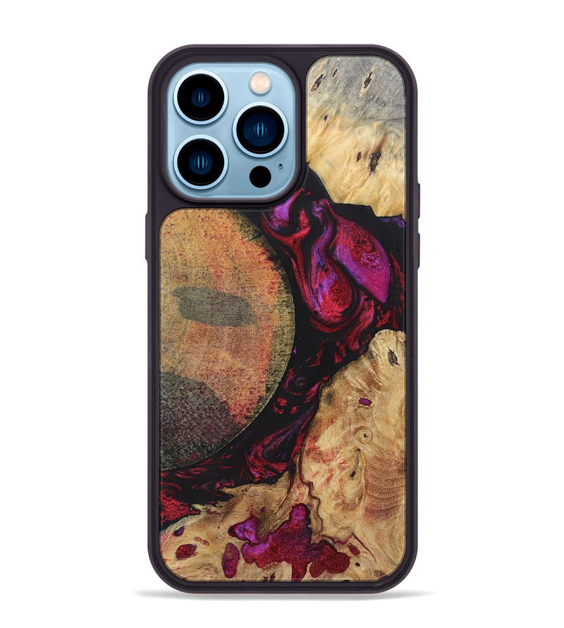 iPhone 14 Pro Max Wood+Resin Phone Case - Nova (Mosaic, 696637)