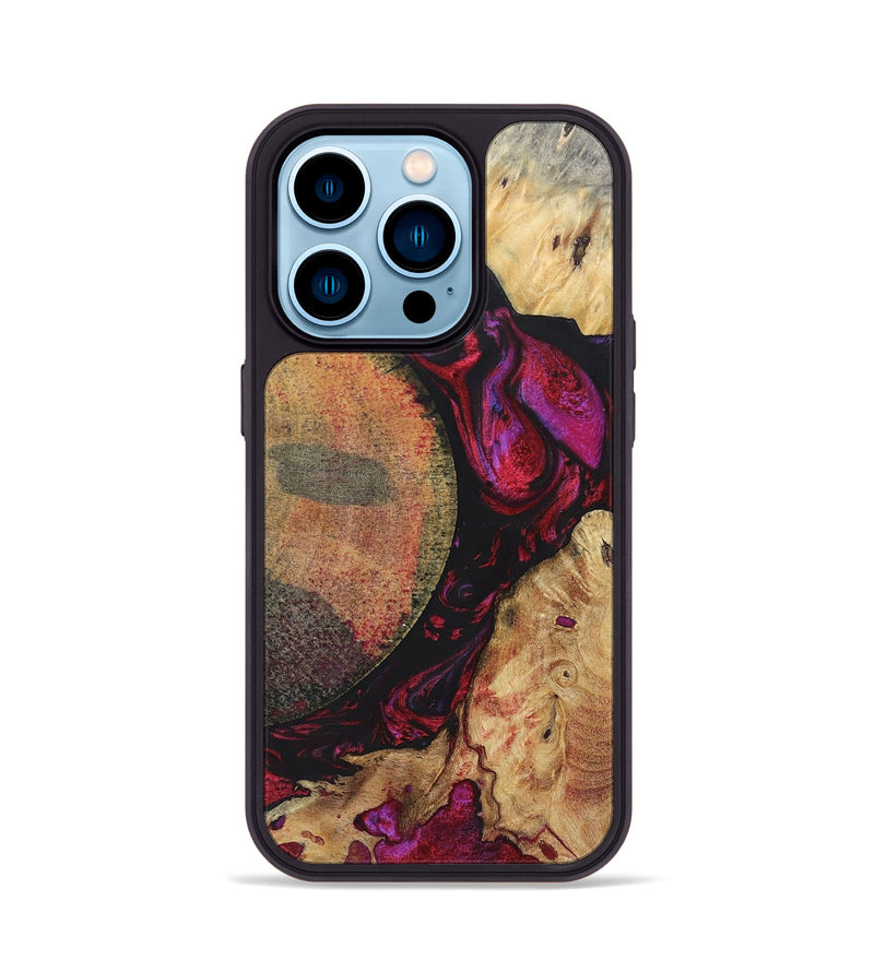 iPhone 14 Pro Wood+Resin Phone Case - Nova (Mosaic, 696637)