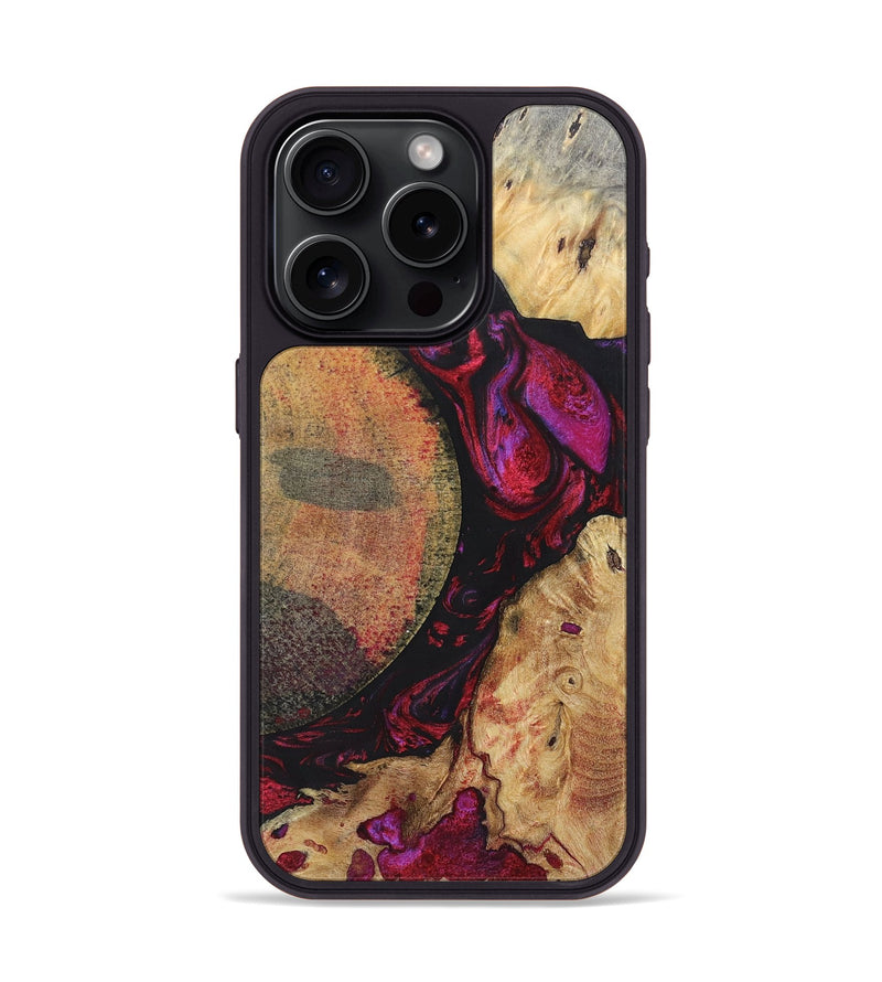 iPhone 15 Pro Wood+Resin Phone Case - Nova (Mosaic, 696637)