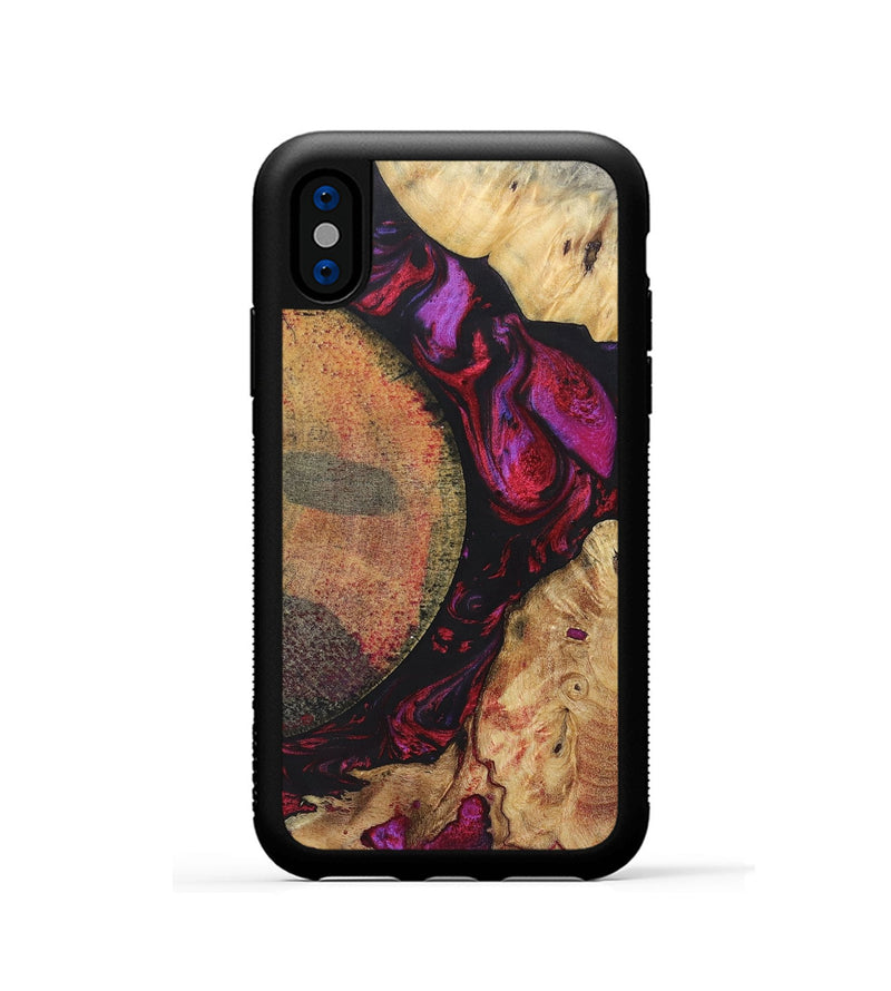 iPhone Xs Wood+Resin Phone Case - Nova (Mosaic, 696637)