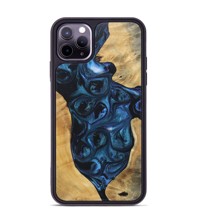 iPhone 11 Pro Max Wood+Resin Phone Case - Trisha (Mosaic, 696644)