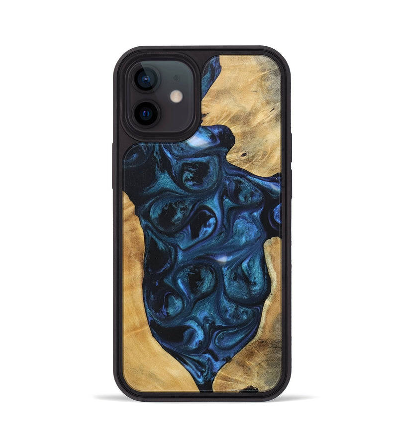iPhone 12 Wood+Resin Phone Case - Trisha (Mosaic, 696644)