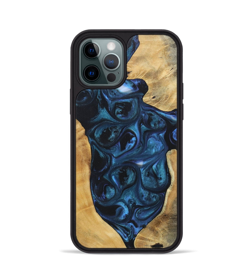 iPhone 12 Pro Wood+Resin Phone Case - Trisha (Mosaic, 696644)