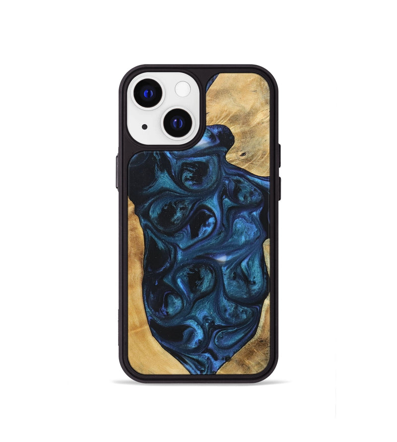 iPhone 13 mini Wood+Resin Phone Case - Trisha (Mosaic, 696644)