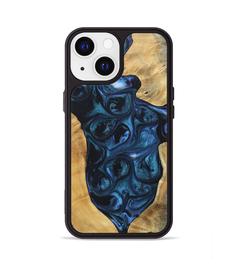 iPhone 13 Wood+Resin Phone Case - Trisha (Mosaic, 696644)
