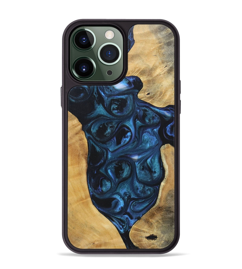 iPhone 13 Pro Max Wood+Resin Phone Case - Trisha (Mosaic, 696644)
