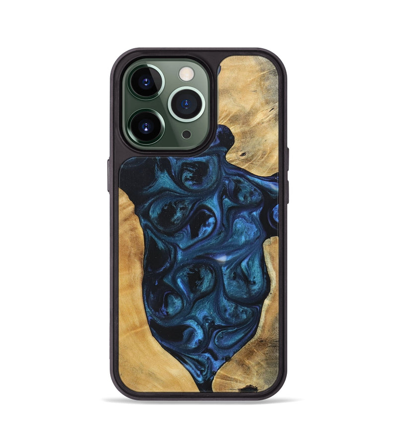 iPhone 13 Pro Wood+Resin Phone Case - Trisha (Mosaic, 696644)
