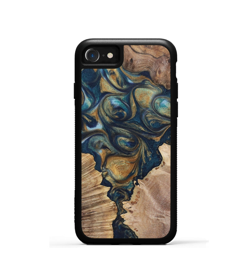 iPhone SE Wood+Resin Phone Case - Alisa (Mosaic, 696645)