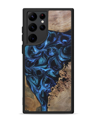 Galaxy S22 Ultra Wood+Resin Phone Case - Franklin (Mosaic, 696647)