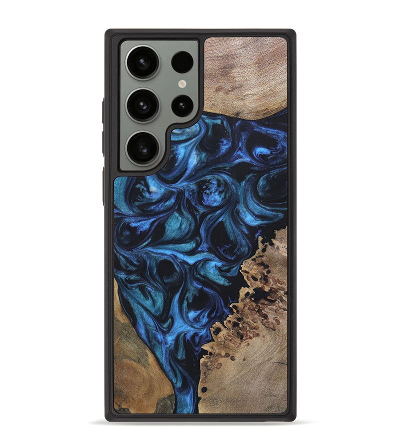 Galaxy S23 Ultra Wood+Resin Phone Case - Franklin (Mosaic, 696647)