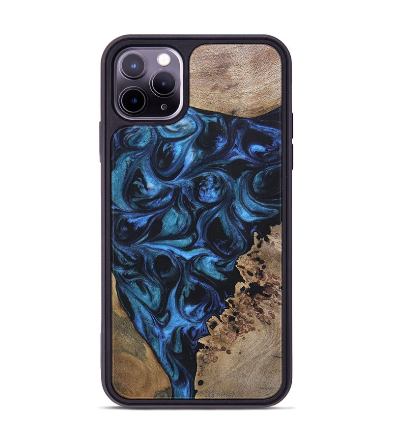 iPhone 11 Pro Max Wood+Resin Phone Case - Franklin (Mosaic, 696647)