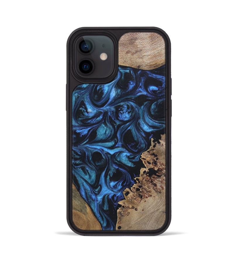 iPhone 12 Wood+Resin Phone Case - Franklin (Mosaic, 696647)
