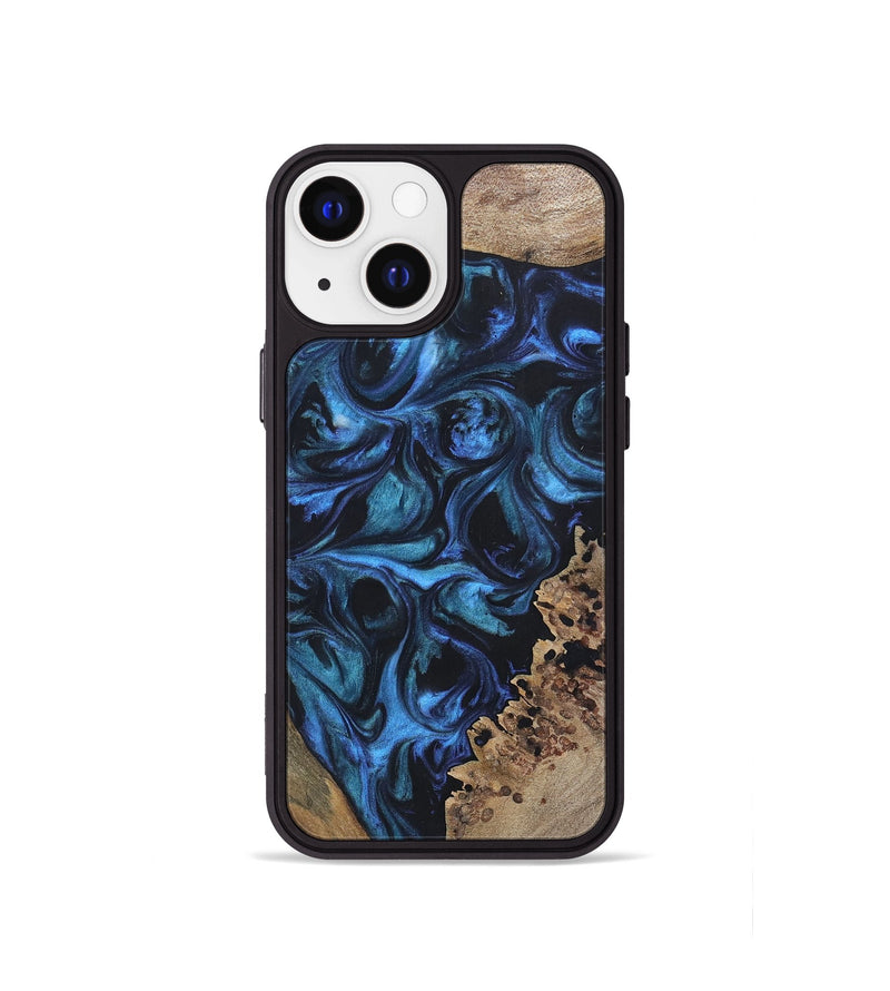 iPhone 13 mini Wood+Resin Phone Case - Franklin (Mosaic, 696647)
