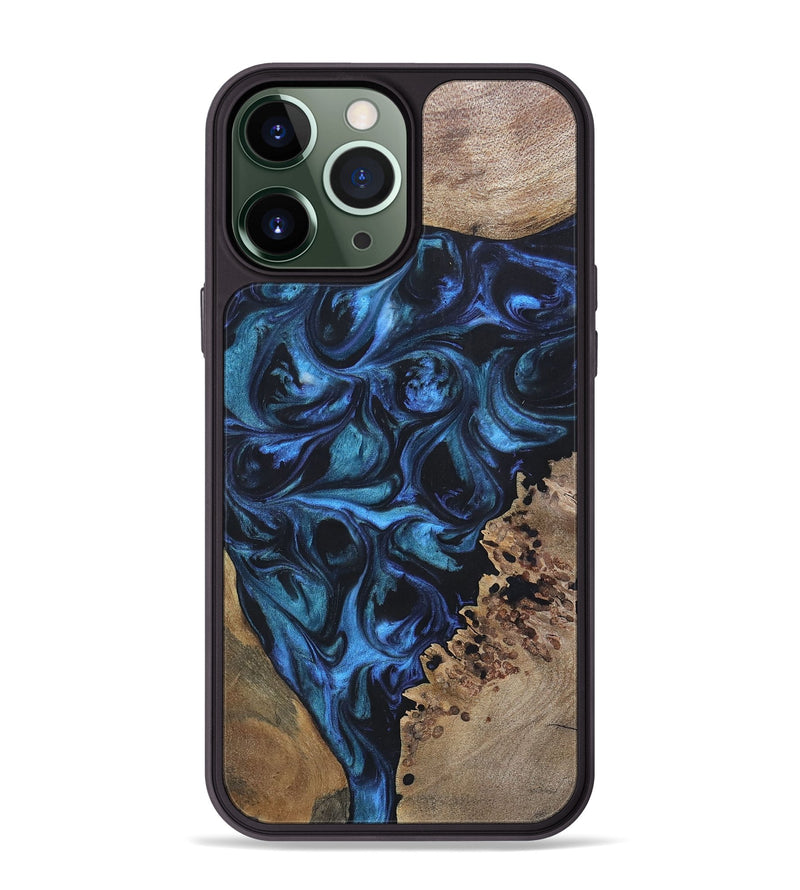 iPhone 13 Pro Max Wood+Resin Phone Case - Franklin (Mosaic, 696647)