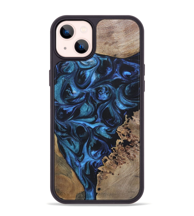 iPhone 14 Plus Wood+Resin Phone Case - Franklin (Mosaic, 696647)