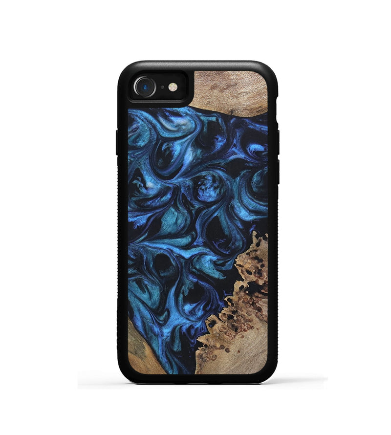 iPhone SE Wood+Resin Phone Case - Franklin (Mosaic, 696647)