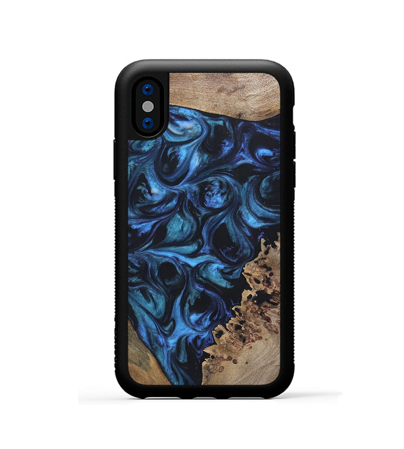 iPhone Xs Wood+Resin Phone Case - Franklin (Mosaic, 696647)